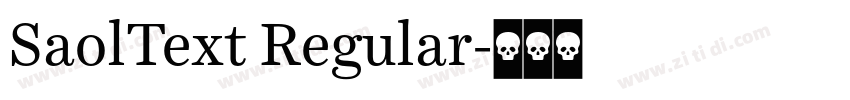 SaolText Regular字体转换